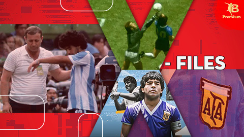 Diego Maradona mặc áo ‘fake’ khi thực hiện ‘bàn tay của Chúa’